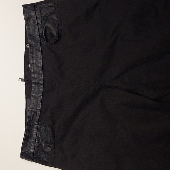 J. Crew Black Dannie Jeans with Faux Leather Top Size 8 - Picture 8 of 13